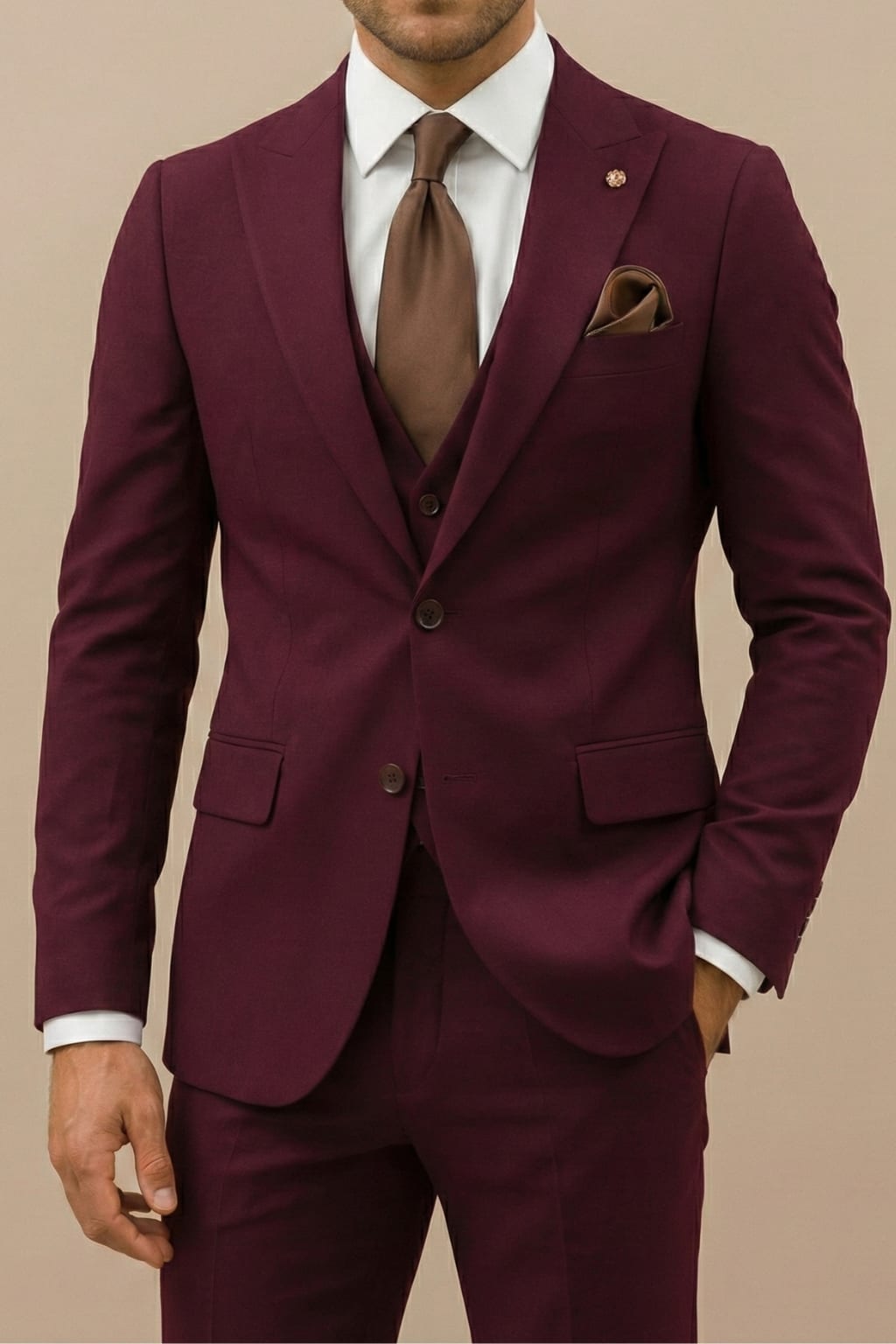 Patton Three Piece Notch Lapel Suit_6