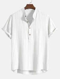 Cullen Pinstripe Linen Blend Two Piece Set