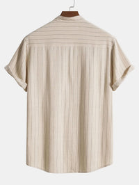 Cullen Pinstripe Linen Blend Two Piece Set