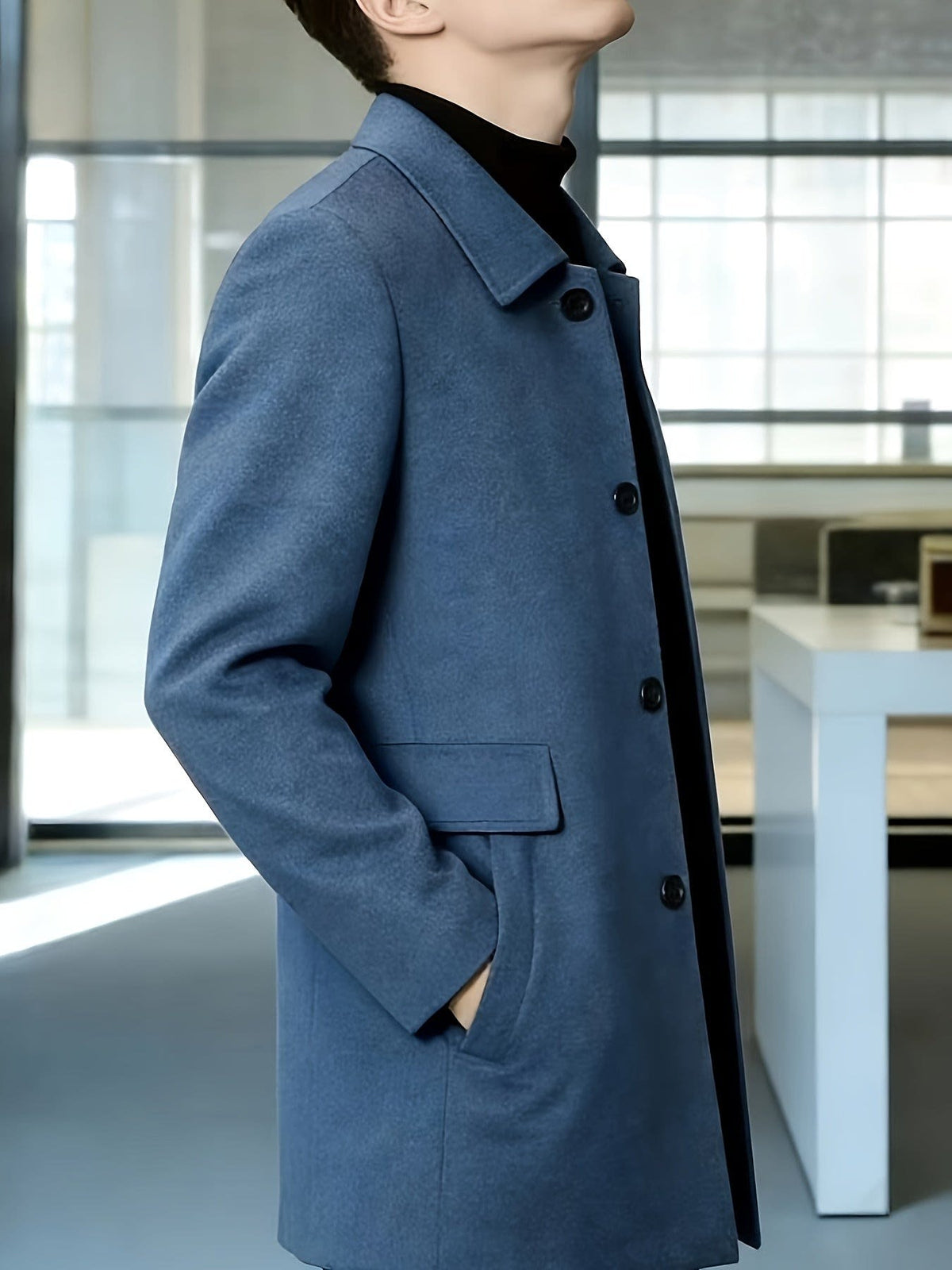 Fitzgerald Longline Single Breasted Overcoat
