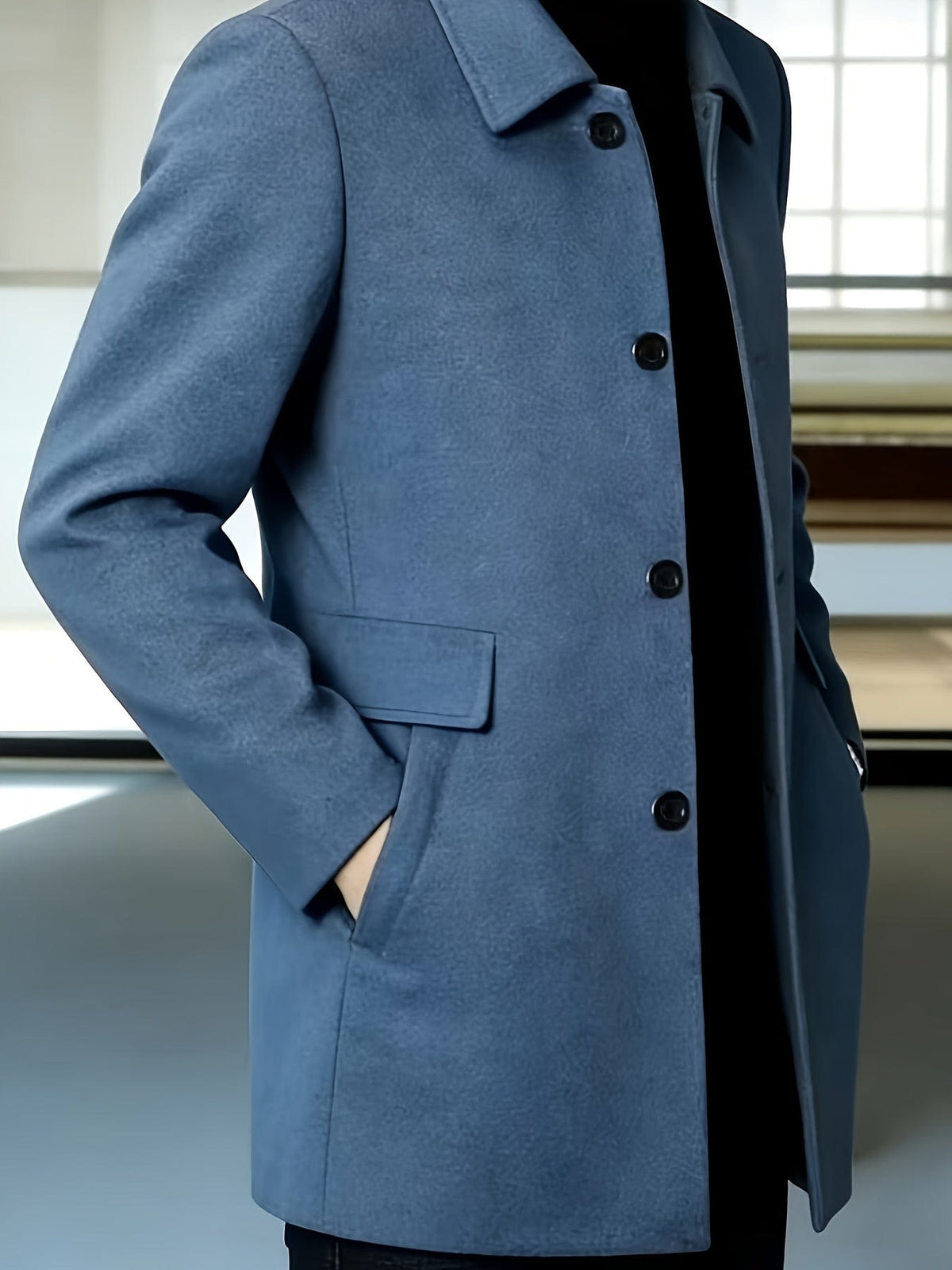 Fitzgerald Longline Single Breasted Overcoat