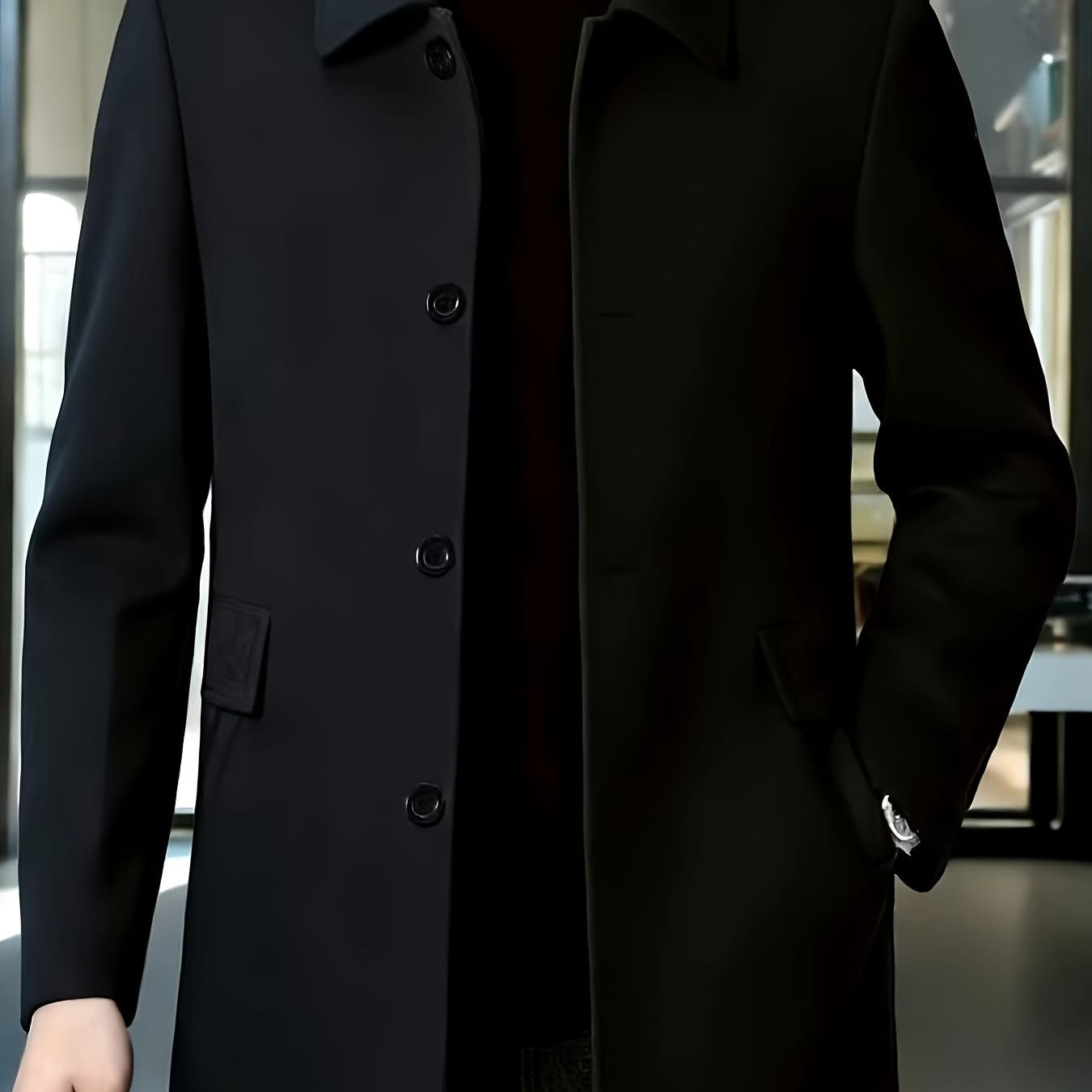 Fitzgerald Longline Single Breasted Overcoat_14