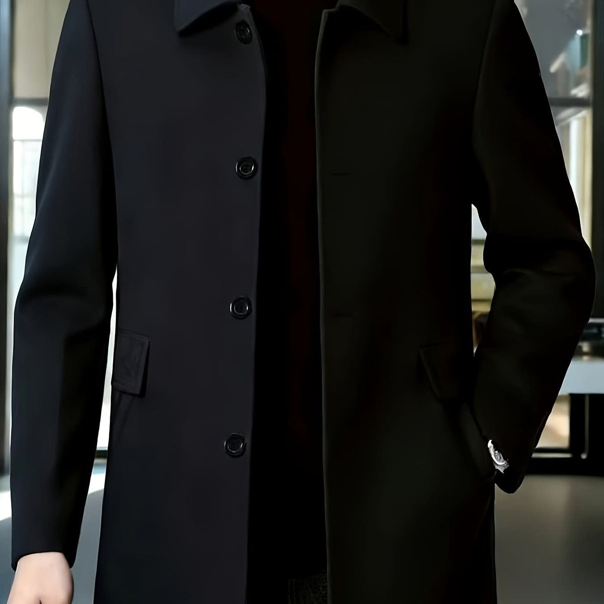 Fitzgerald Longline Single Breasted Overcoat