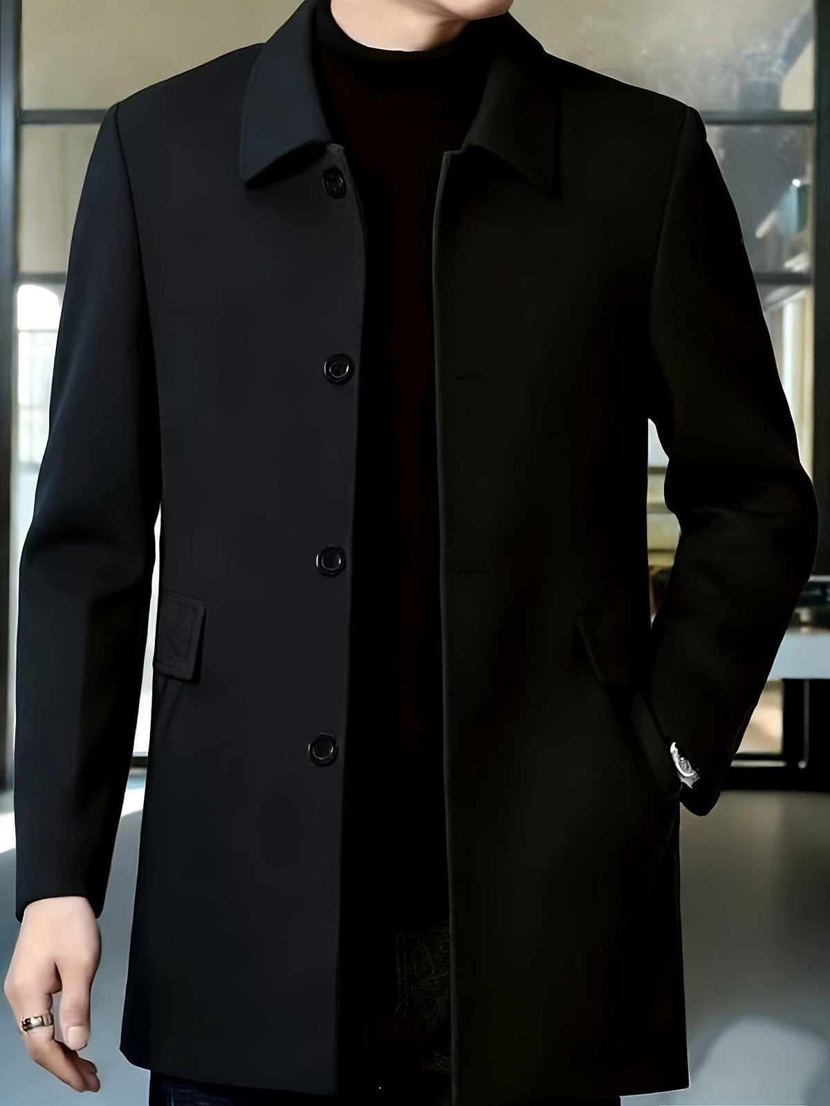 Fitzgerald Longline Single Breasted Overcoat