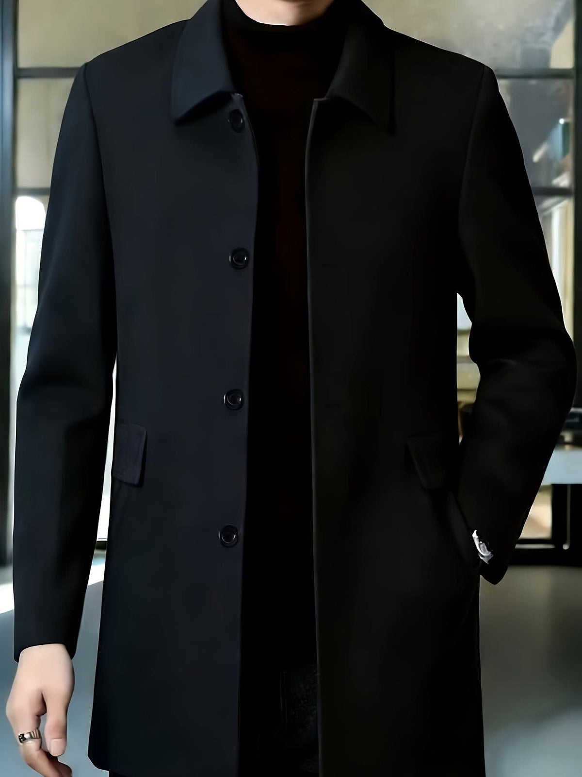 Fitzgerald Longline Single Breasted Overcoat