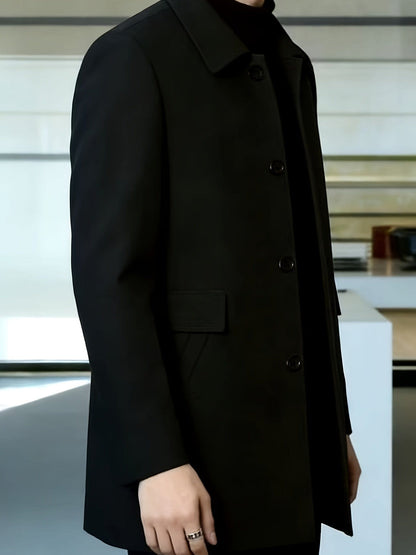 Fitzgerald Longline Single Breasted Overcoat_18