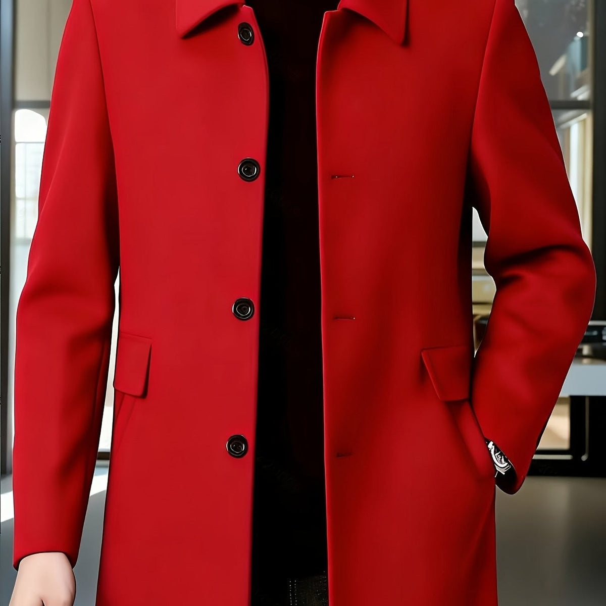 Fitzgerald Longline Single Breasted Overcoat