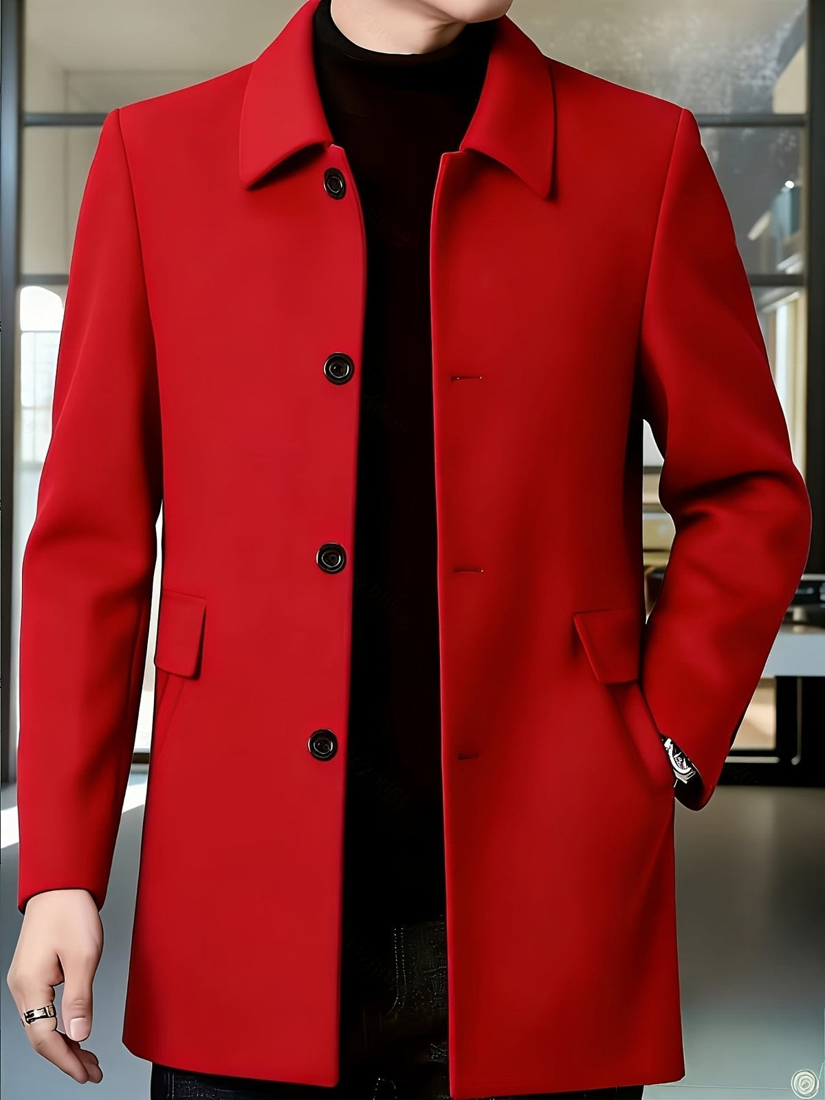 Fitzgerald Longline Single Breasted Overcoat