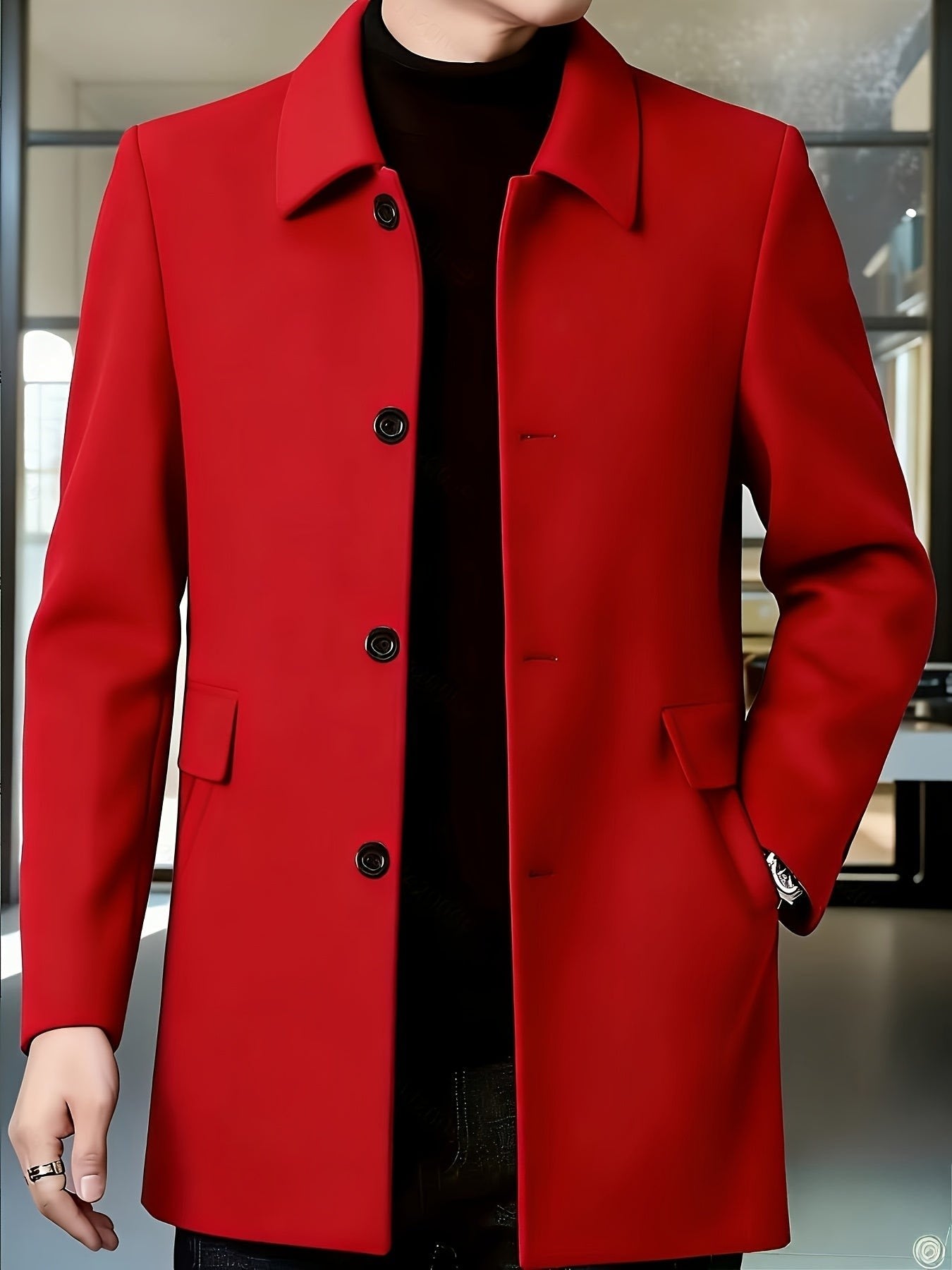 Fitzgerald Longline Single Breasted Overcoat_21
