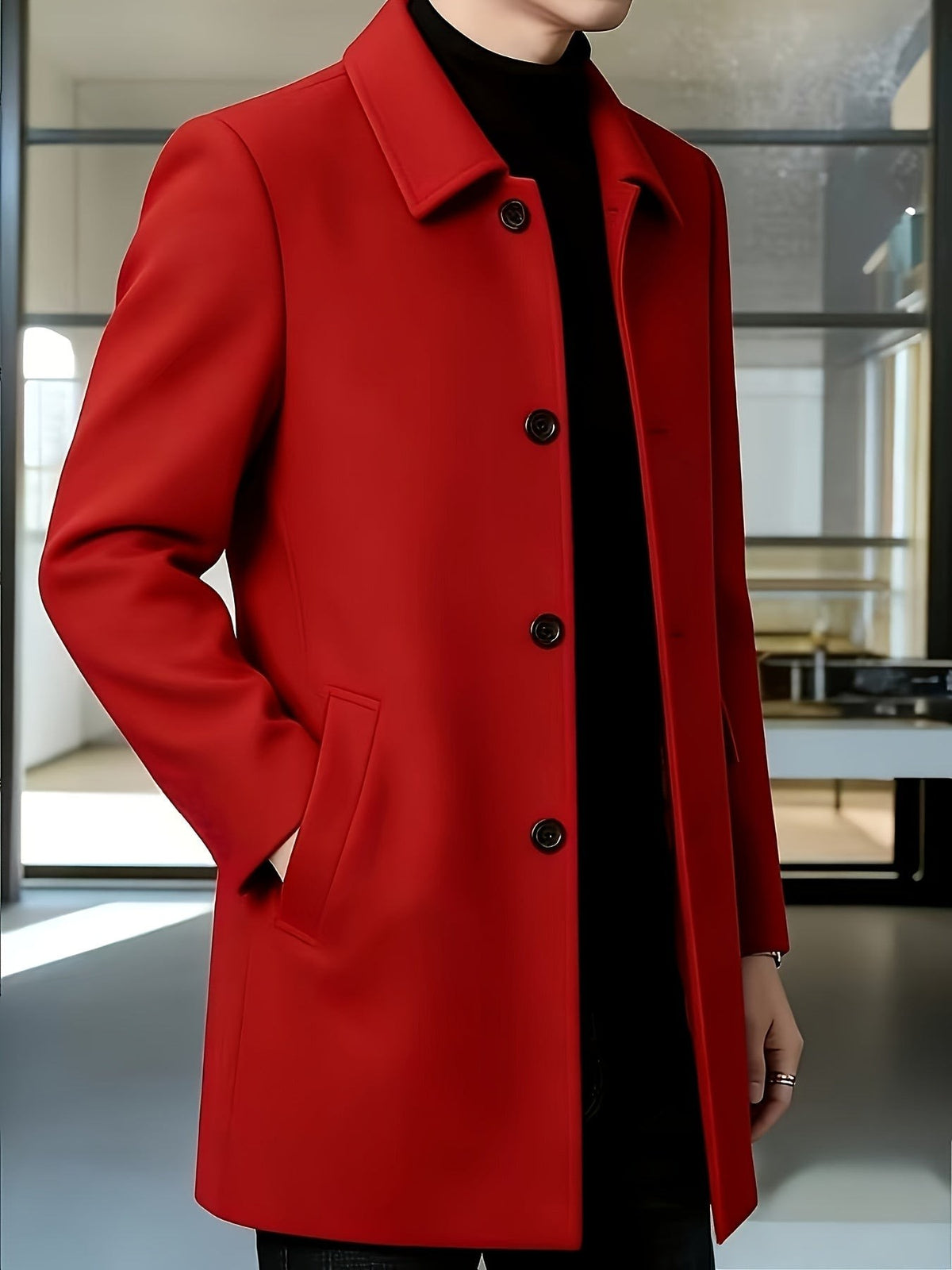 Fitzgerald Longline Single Breasted Overcoat