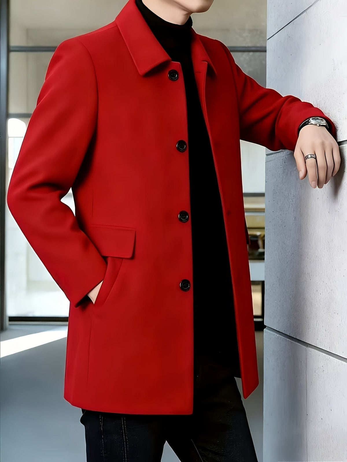 Fitzgerald Longline Single Breasted Overcoat