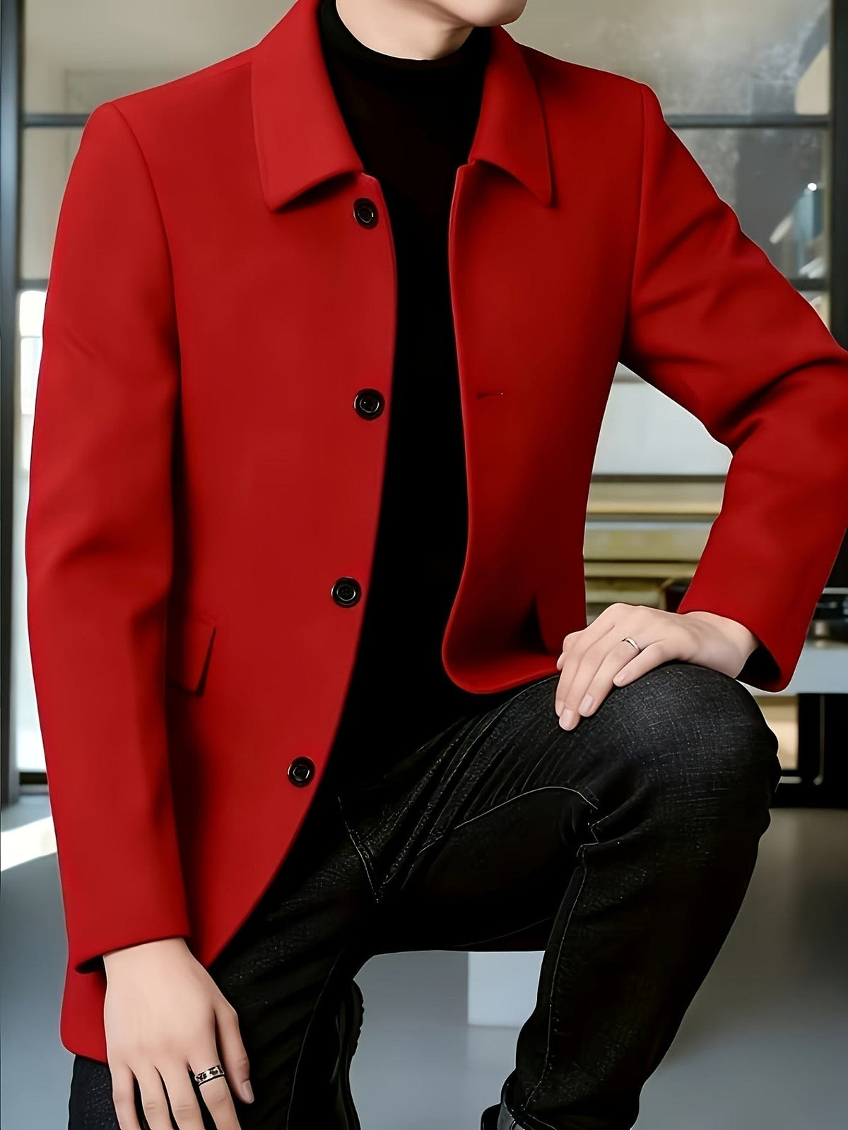 Fitzgerald Longline Single Breasted Overcoat