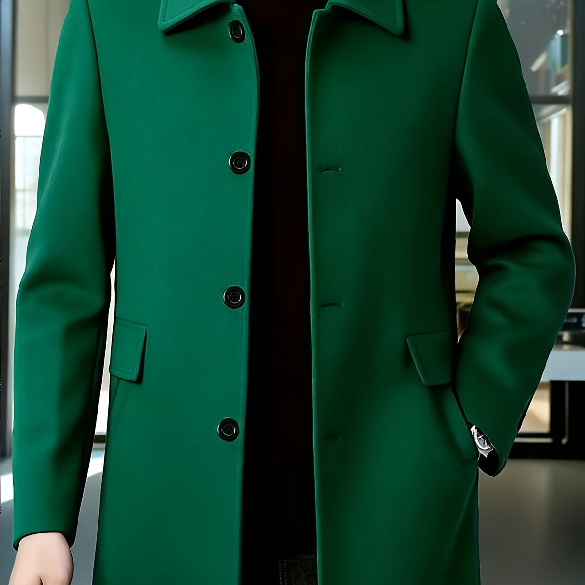 Fitzgerald Longline Single Breasted Overcoat