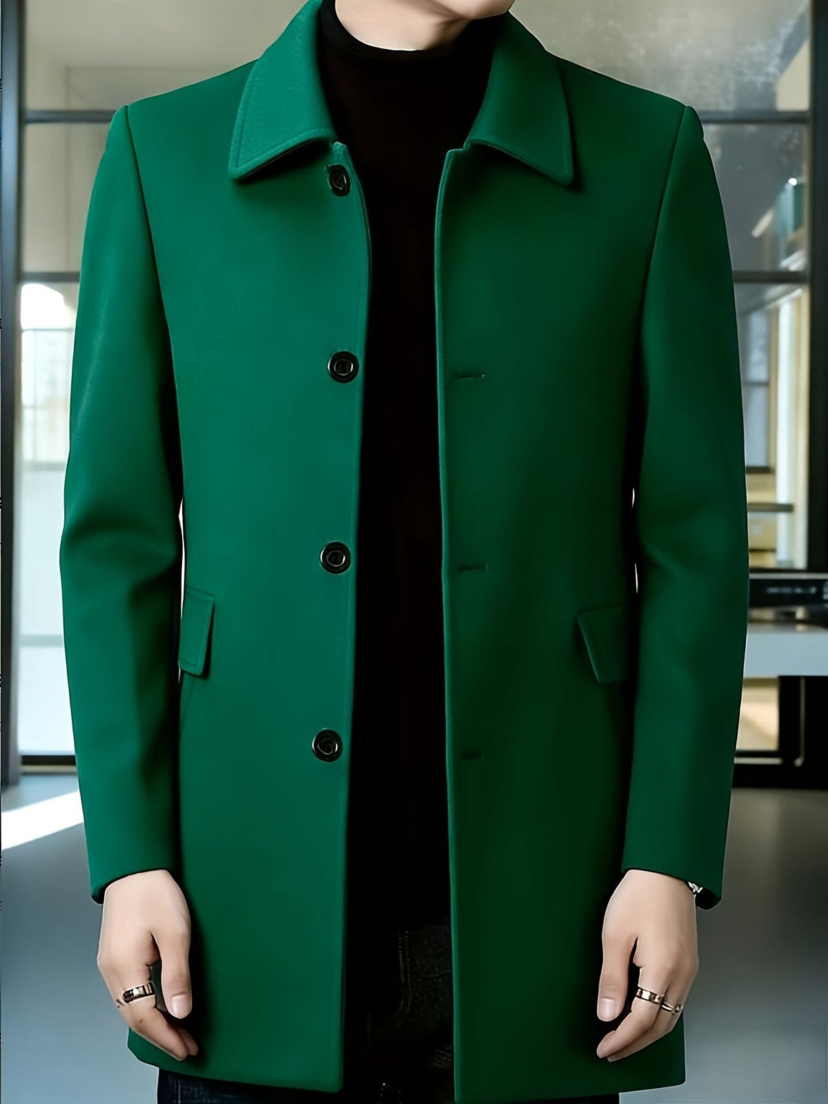 Fitzgerald Longline Single Breasted Overcoat