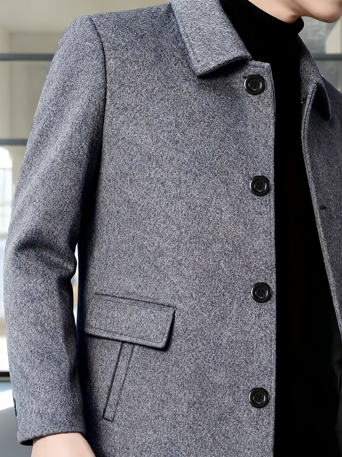 Fitzgerald Longline Single Breasted Overcoat