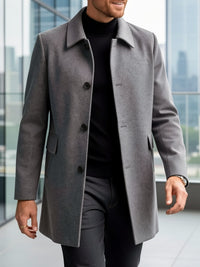 Fitzgerald Longline Single Breasted Overcoat