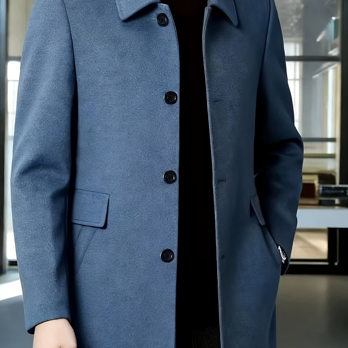 Fitzgerald Longline Single Breasted Overcoat