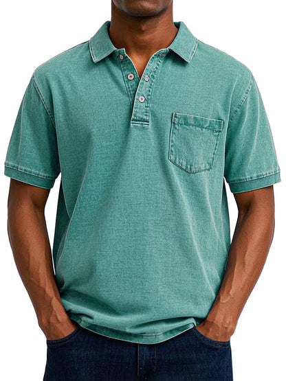 Dexter Washed Pocket Short Sleeve Polo_2