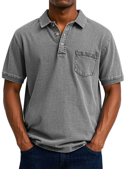 Dexter Washed Pocket Short Sleeve Polo_3