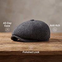 Rhodes Wool Blend Newsboy Cap