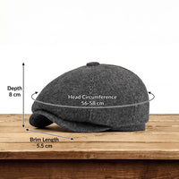 Rhodes Wool Blend Newsboy Cap