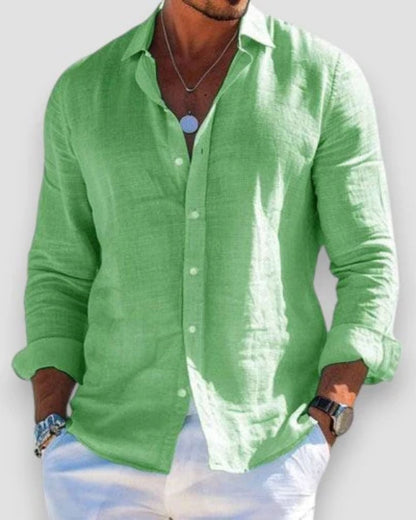 Carson Lightweight Long Sleeve Button Down Shirt_10