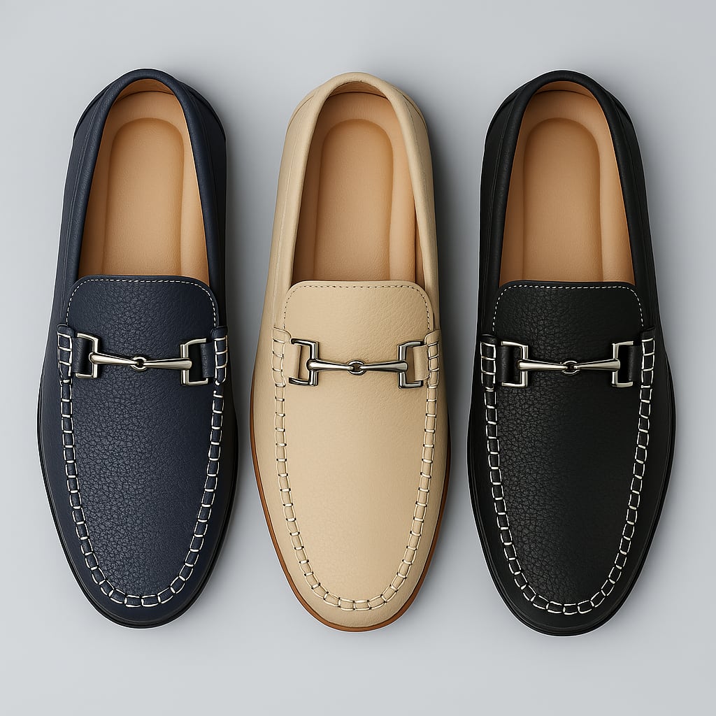 Jonah Pebbled Leather Bit Loafers_10