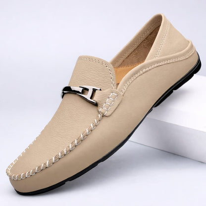 Jonah Pebbled Leather Bit Loafers_8