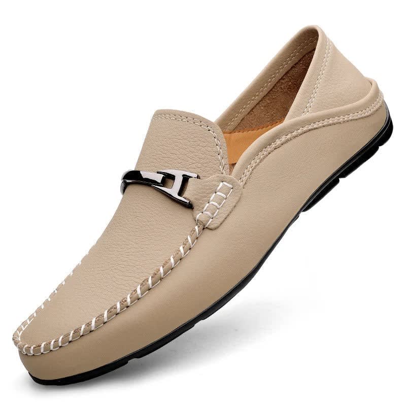 Jonah Pebbled Leather Bit Loafers_9