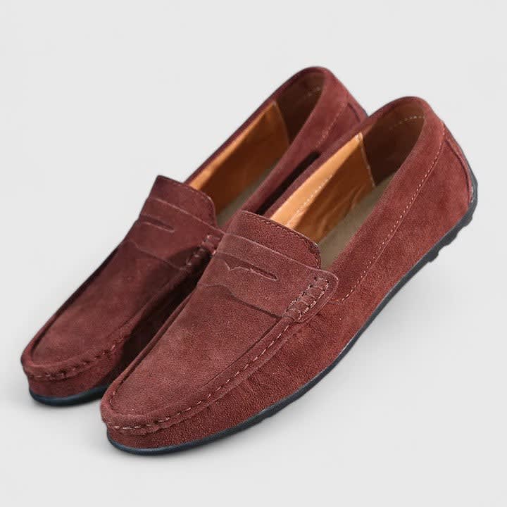 Craig Suede Slip On Penny Loafers