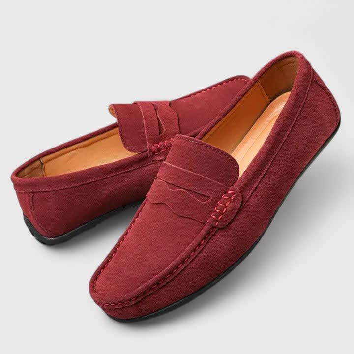 Craig Suede Slip On Penny Loafers