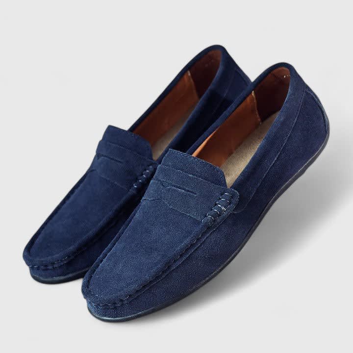 Craig Suede Slip On Penny Loafers