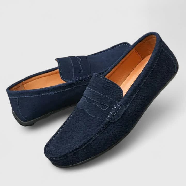 Craig Suede Slip On Penny Loafers