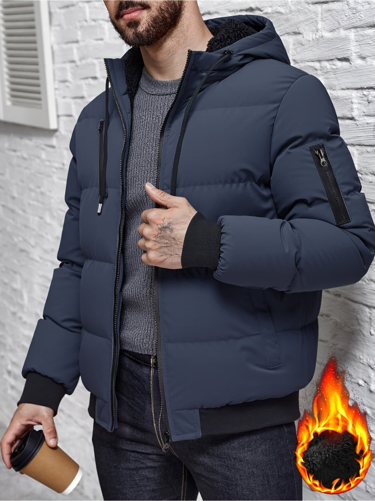 Cosmo Hooded Quilted Puffer Jacket