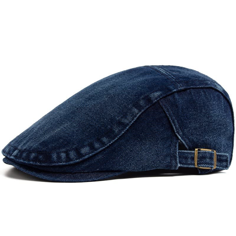 Randolph Washed Denim Flat Cap