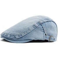 Randolph Washed Denim Flat Cap