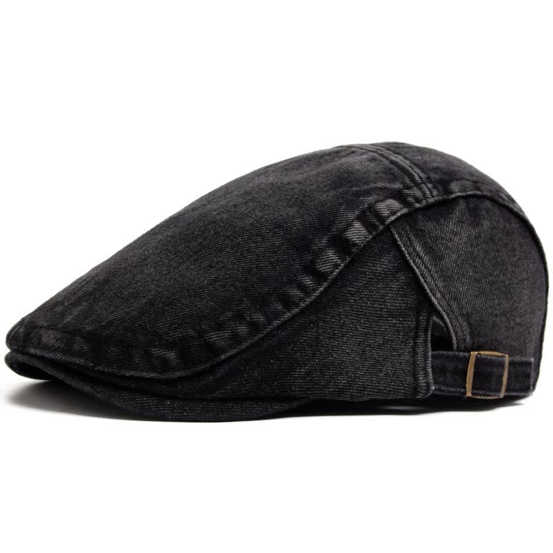 Randolph Washed Denim Flat Cap