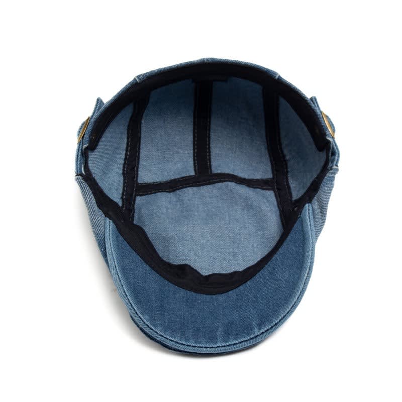 Randolph Washed Denim Flat Cap