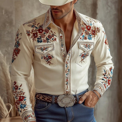 Lander Embroidered Western Long Sleeve Shirt_1