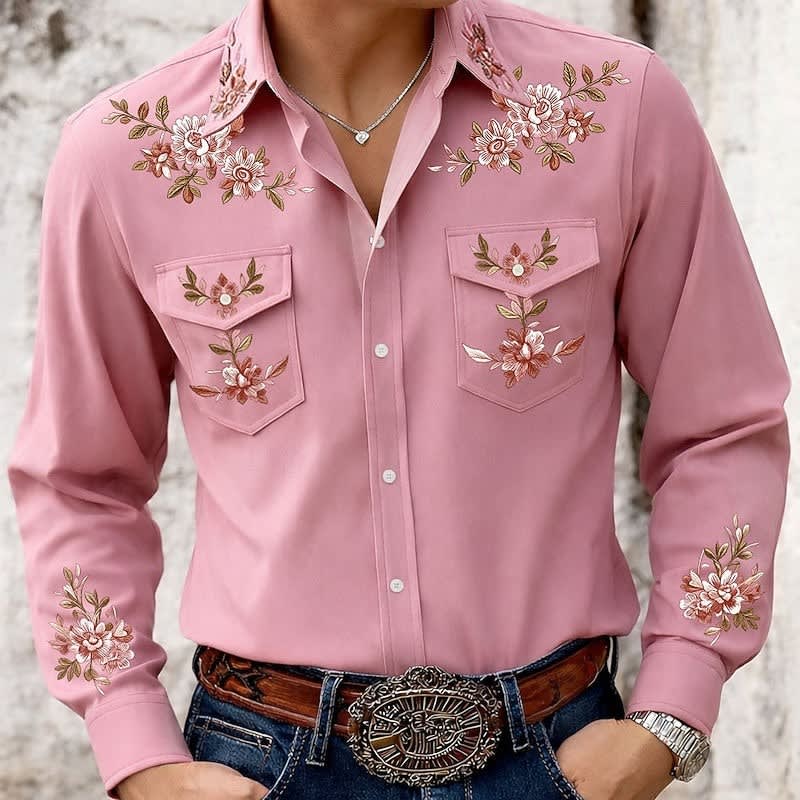 Lander Embroidered Western Long Sleeve Shirt_4