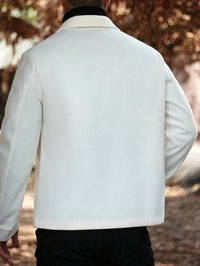 Dwight Contrast Trim Brushed Overshirt