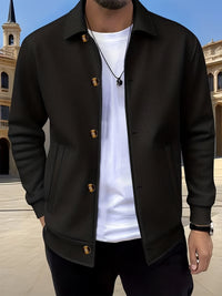 Dickson Textured Weave Button Up Overshirt
