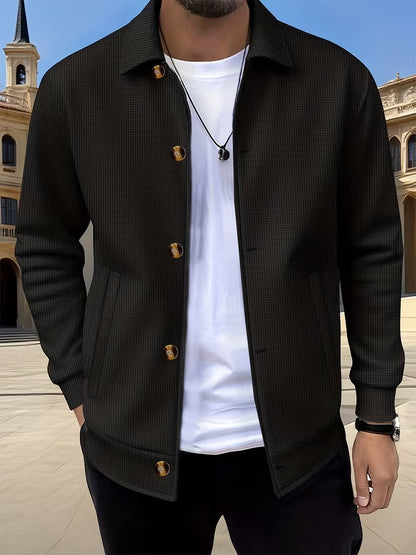 Dickson Textured Weave Button Up Overshirt_10