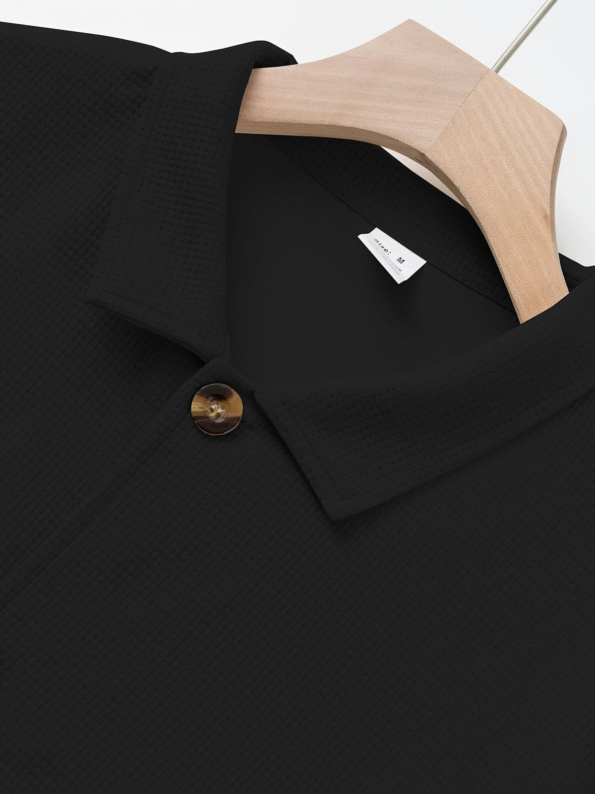 Dickson Textured Weave Button Up Overshirt