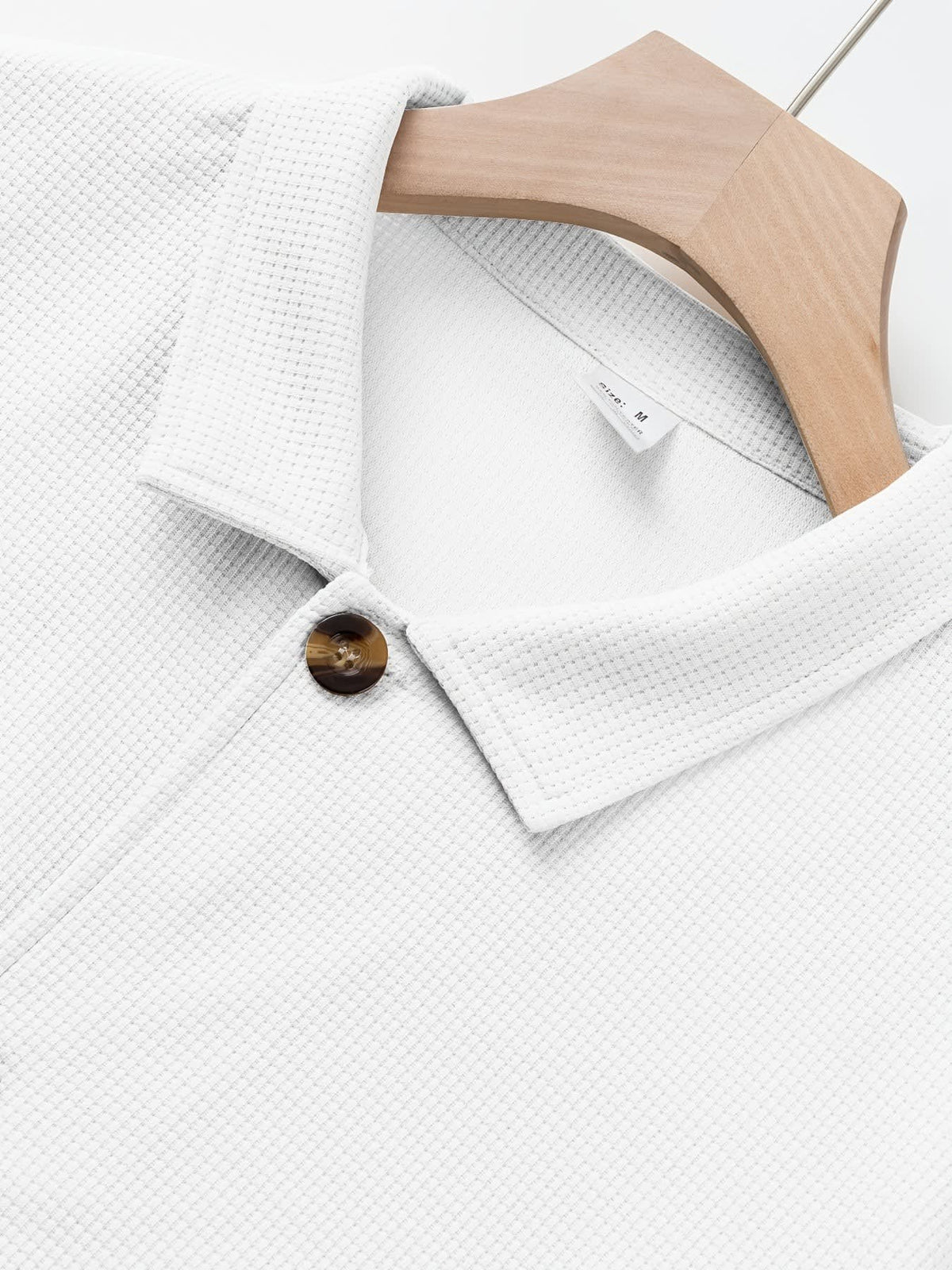Dickson Textured Weave Button Up Overshirt