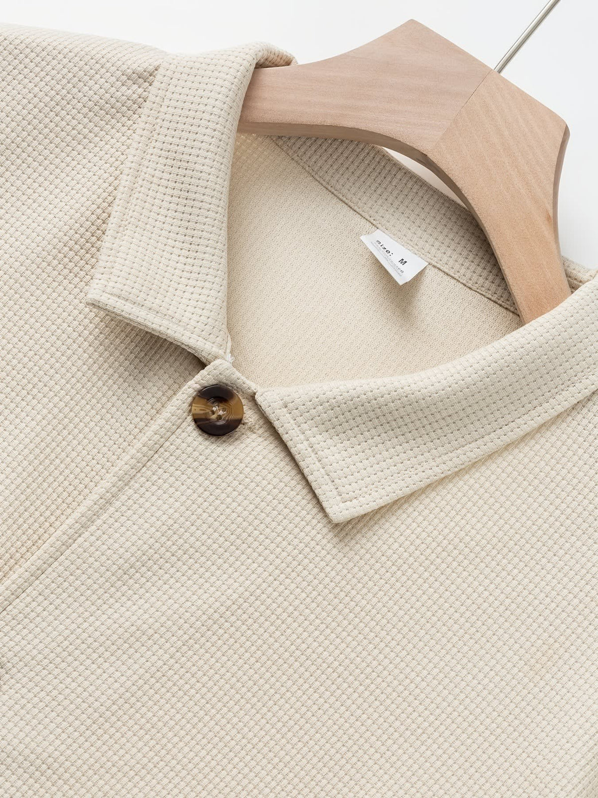 Dickson Textured Weave Button Up Overshirt