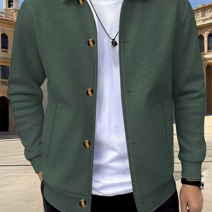 Dickson Textured Weave Button Up Overshirt_33