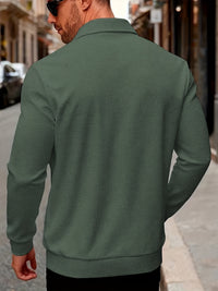 Dickson Textured Weave Button Up Overshirt