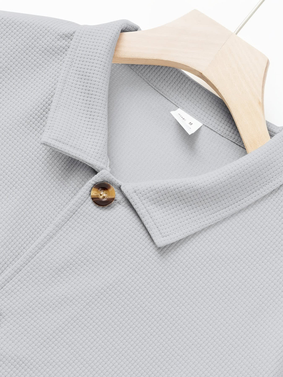 Dickson Textured Weave Button Up Overshirt