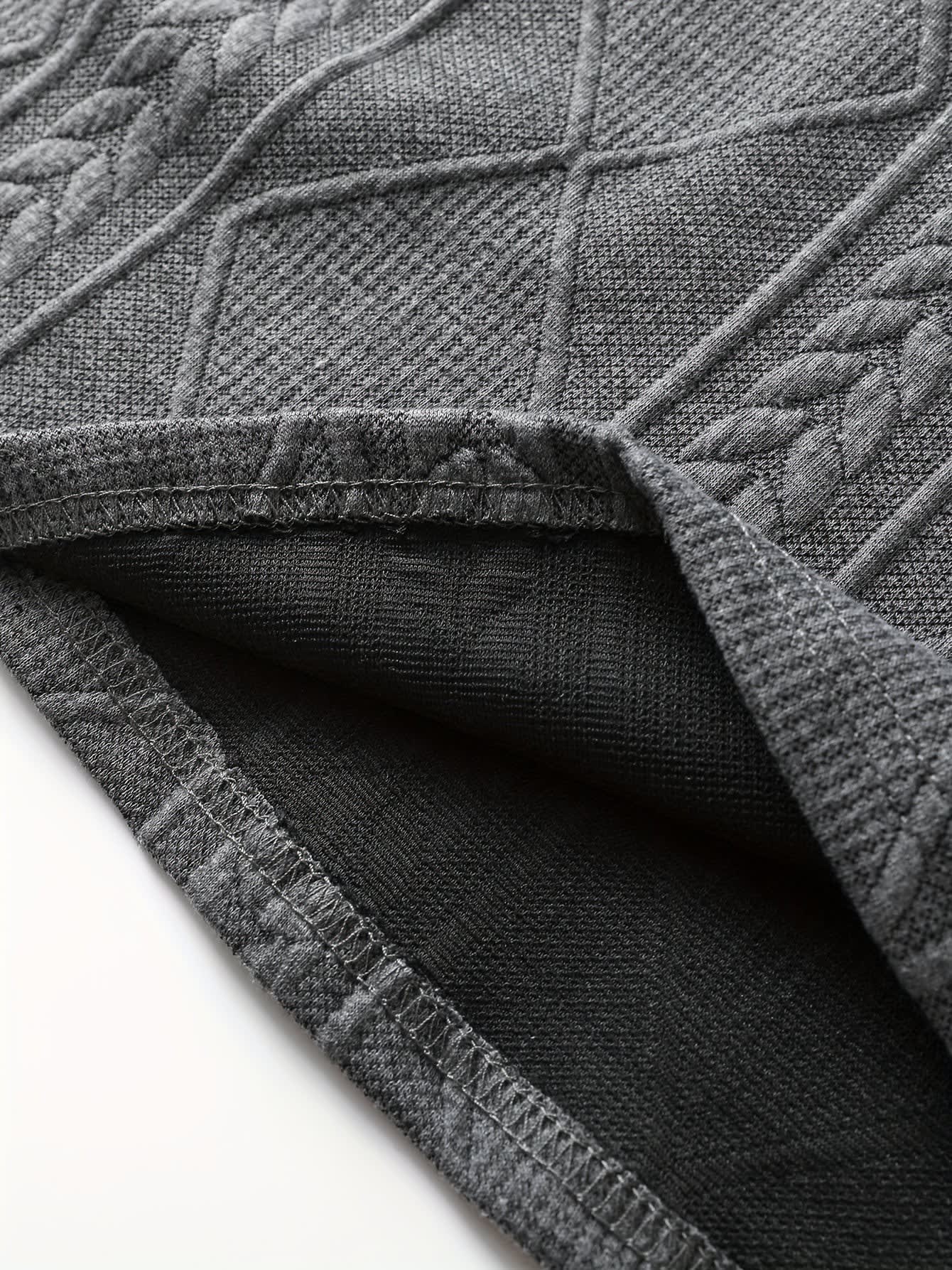 Gibson Raised Cable Texture Crew Neck Top_11
